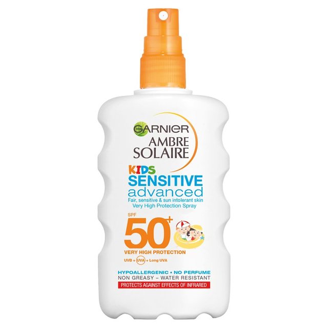 Ambre Solaire SPF 50+ Kinder empfindliche Sonnencreme Spray 200ml