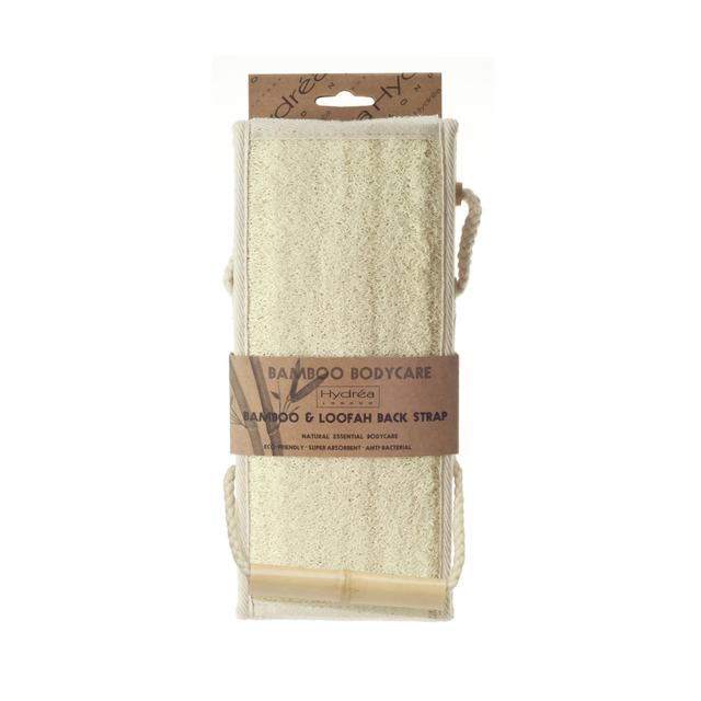 Hydrea London Bamboo & Loofah Exfoliating Back Strap