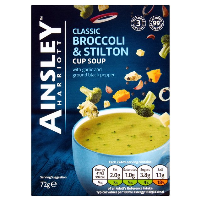 Ainsley Harriott Broccoli & Stilton Cup Suppe 72G