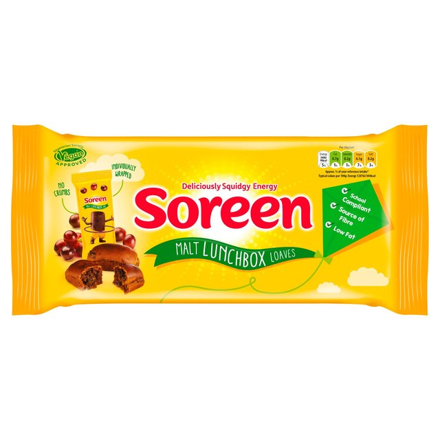 Hoges de lonchera de malta individual de Soreen 5 x 30g