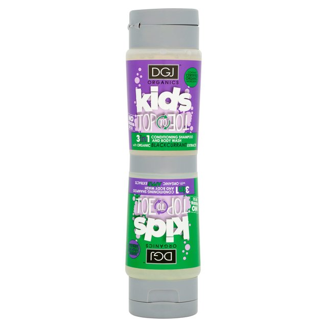 DGJ Organics Kids Top to Toe Shampoo & Body Wash Apple & Blackcurrant 250ml