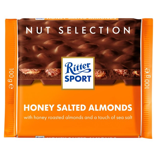 Ritter Sport Nut Perfection Honey Salted Almonds Milk Chocolate 100g