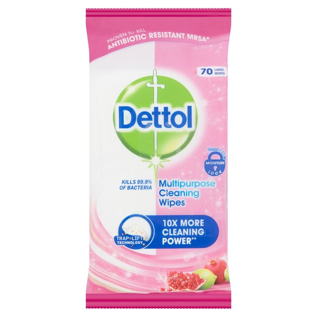 Dettol Power & Fresh GranataThe Tücher 70 pro Packung