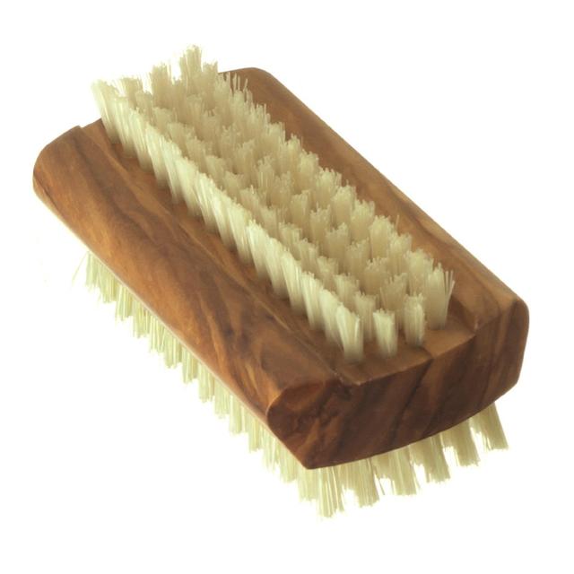 Hydrea London Olive Wood Pure Bristle Nail Brosse dure