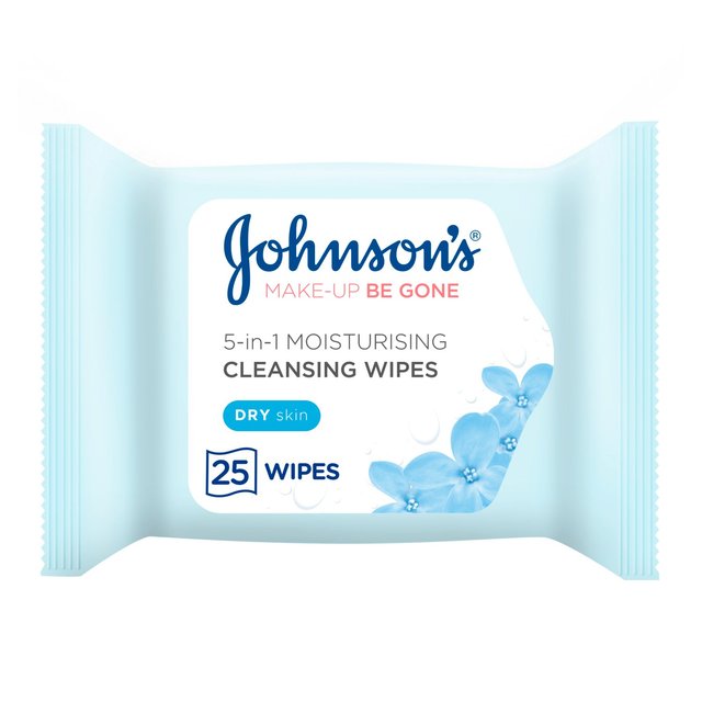 Johnson's Make Up Be Gone Wipes hidratantes 25 por paquete