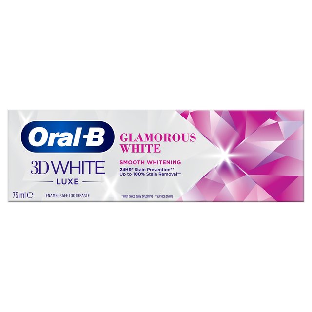 Oral B 3D White Luxe Glamorous White Toothpaste 75ml