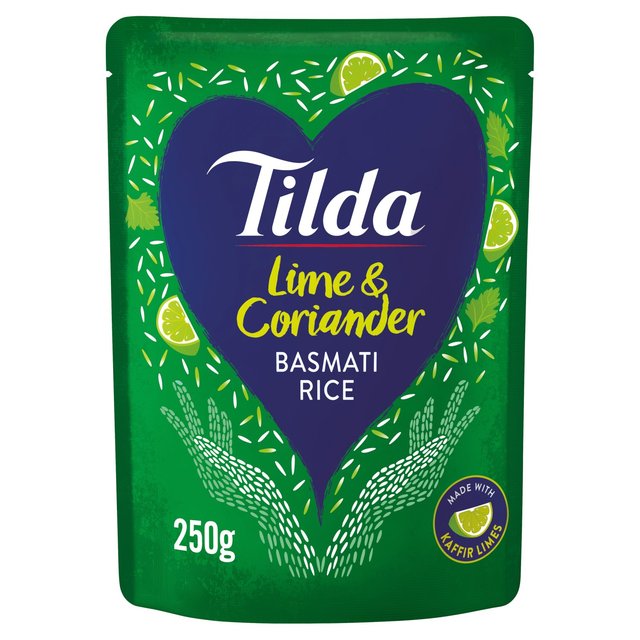 Tilda microondas lima y cilantro basmati arroz 250g