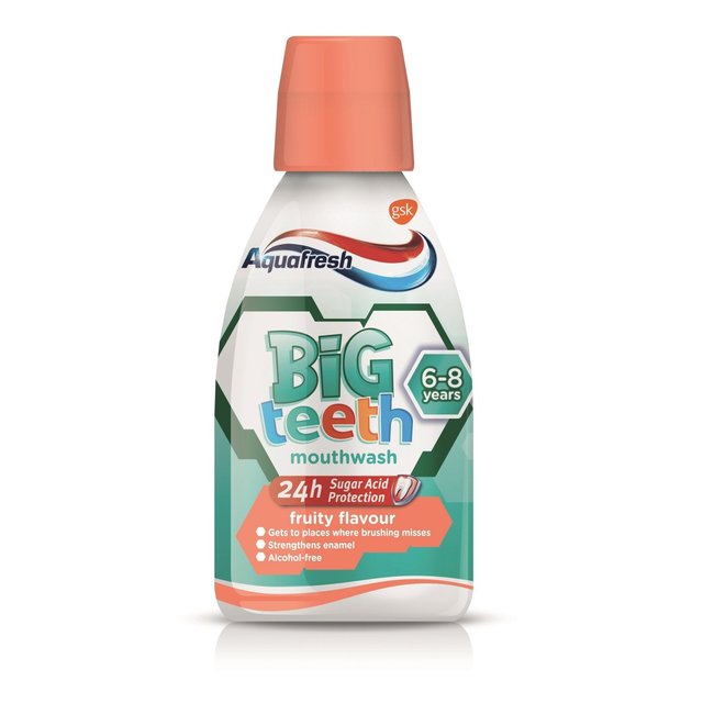 Aquafresh Big Teeth 6-8 Years Fruity Flavour Kids Mouthwash 300ml