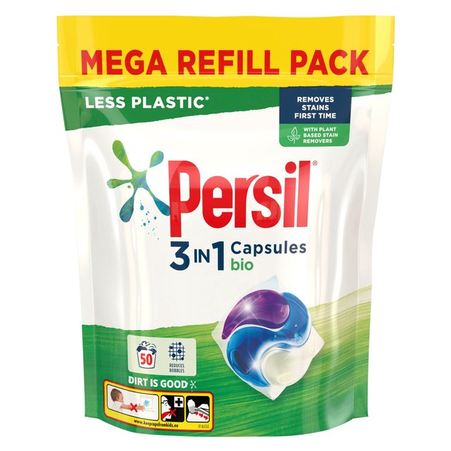 Persil 3 en 1 capsules de lavage à linge bio 50 par paquet