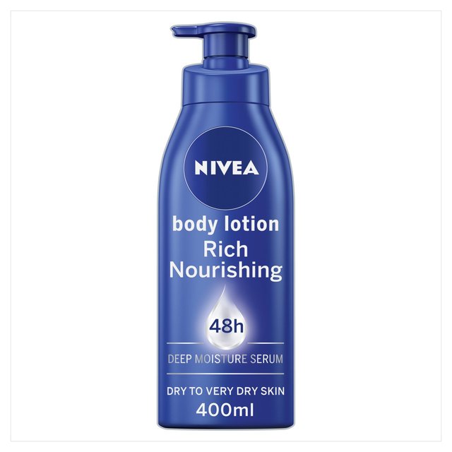 Nivea Body Cream Rich Nurishing Moisturizer con aceite de almendras 400ml