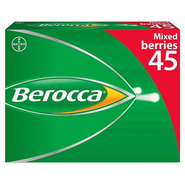 Berocca gemischte Beeren Energie -Vitamin -Tabletten 45 pro Pack