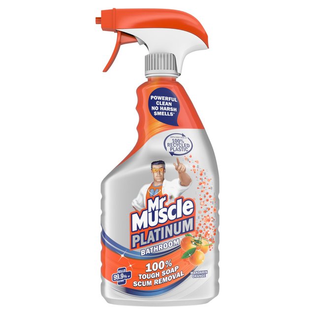 Mr Muscle Platinum Antibacterial Bathroom Spray Mandarin 750ml