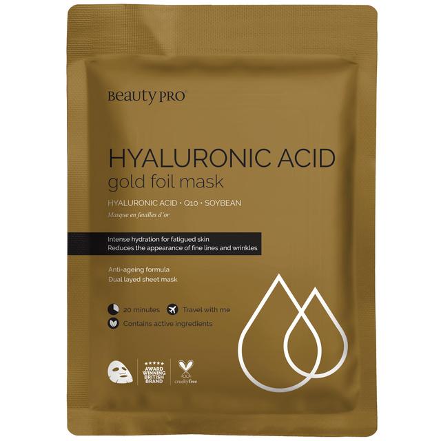 Beautypro Hyaluronsäure Gold Folie Maske 30g