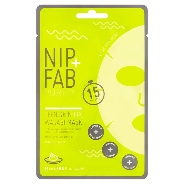 قناع الوجه لمكافحة عيوب البشرة للمراهقين من NIP+FAB