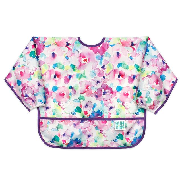 HippyChick Bumkins Sleved Bib Watercolor