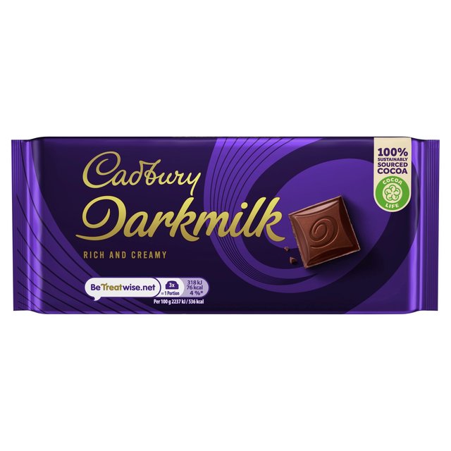 Cadbury Darkmilk Salted Caramel Chocolate Bar 85g