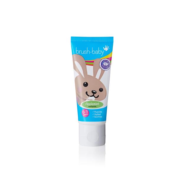 Pasta de dientes de pincel para bebés Aplemint 0-3 años 50 ml