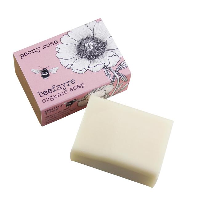 Beefayre Peony Rose Organic Soap 100g