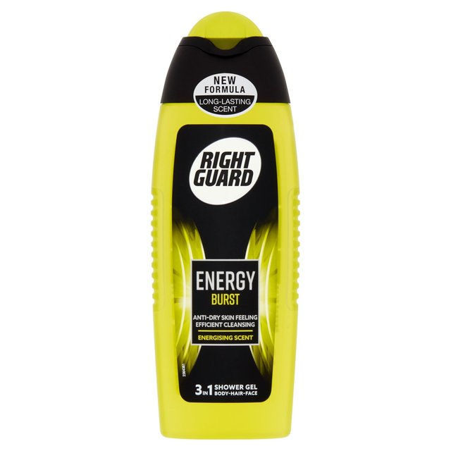 Right Guard Energy Burst 3 in 1 Shower Gel 250ml