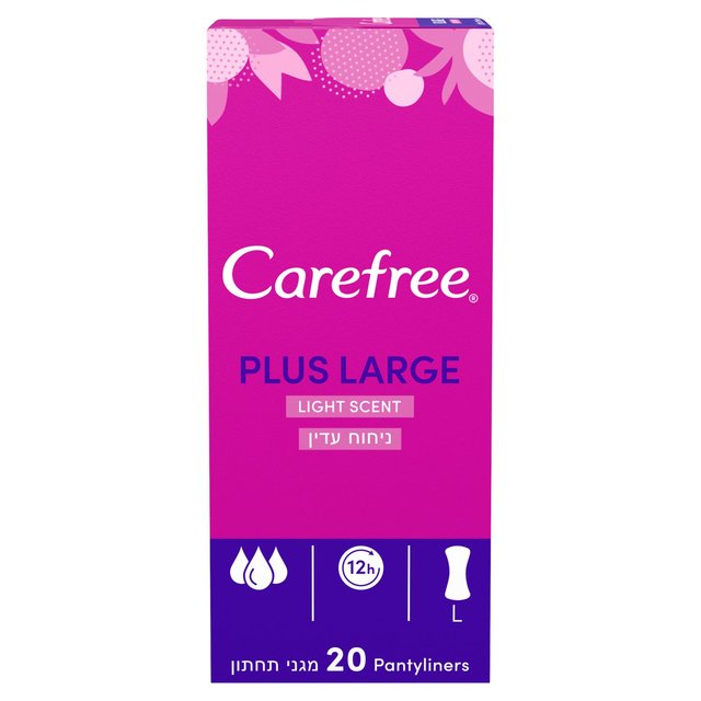 Carefree Plus Large Light Scent Pantyliners 20 per pack