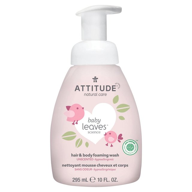 Actitud hojas de bebé 2in1 fragancia de lavado de espuma gratis 295ml