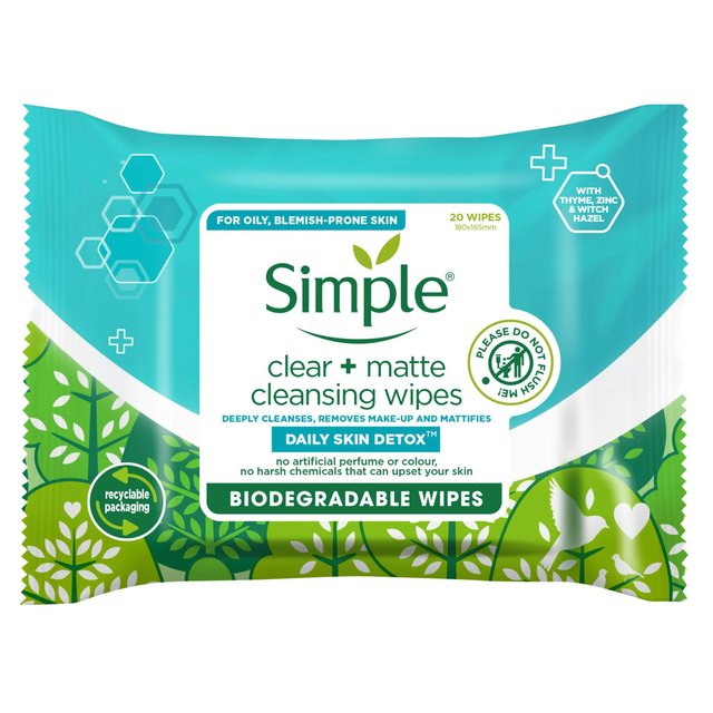 Lingettes simples de désintoxication quotidienne 25 par pack