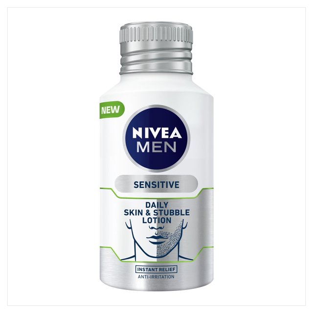 Nivea Men Stubble Moisturiser for Sensitive Skin 0% Alcohol Face Cream 125ml