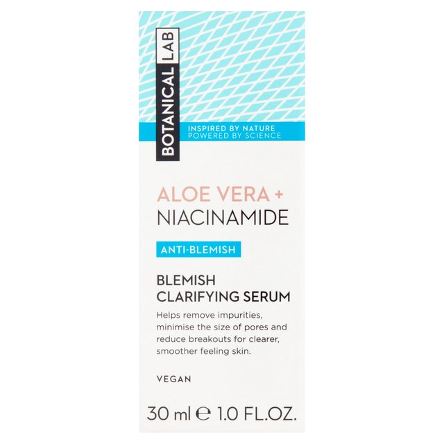 Aloès de laboratoire botanique et germe de niacinamide Clearning sérum 25 ml