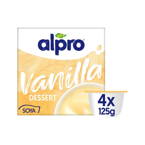 Postre Alpro Vanilla Soya 4 x 125g