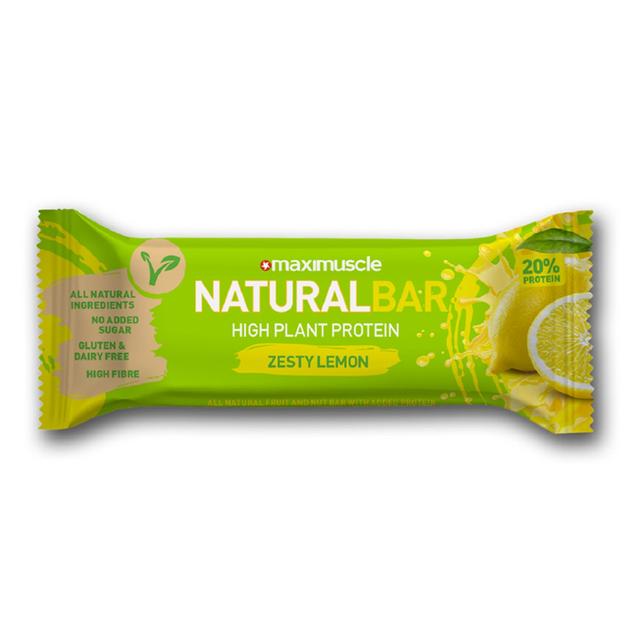 Maximcle zesty limón barra de energía natural 40g