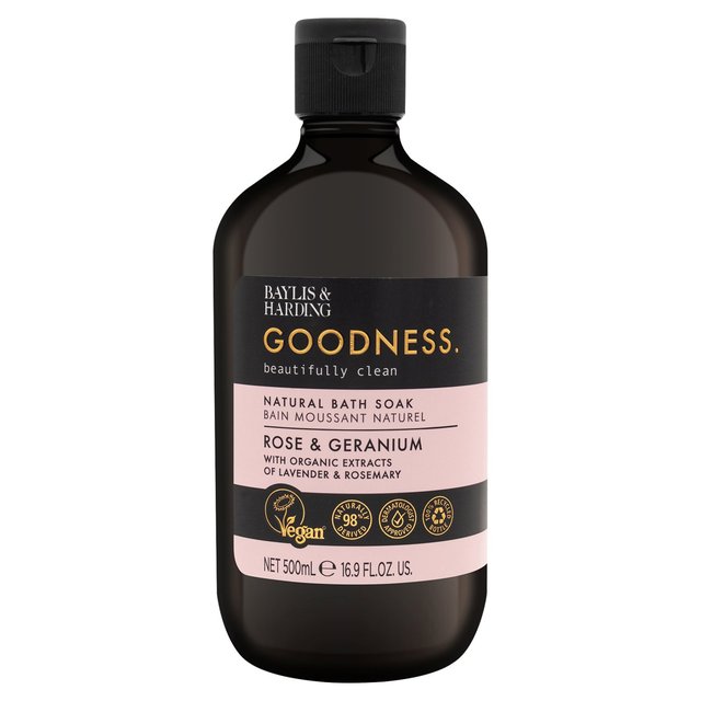 Baylis & Harding Goodness Rose & Geranium Bath Sume 500ml