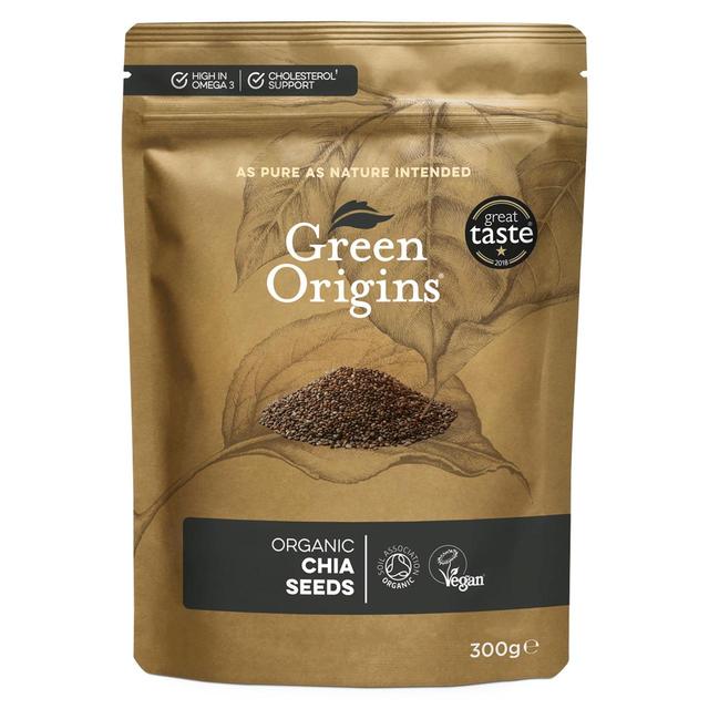 Orígenes verdes Semillas de chia cruda orgánica 300G