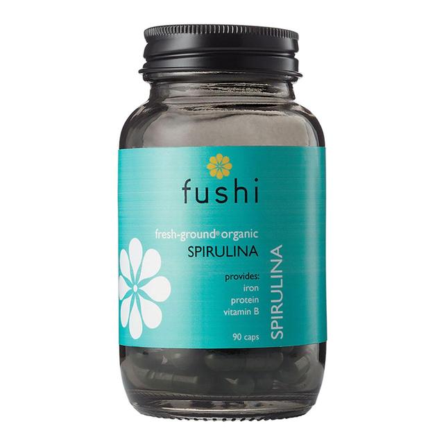 Fushi Cápsulas de espirulina orgánica 90 por paquete