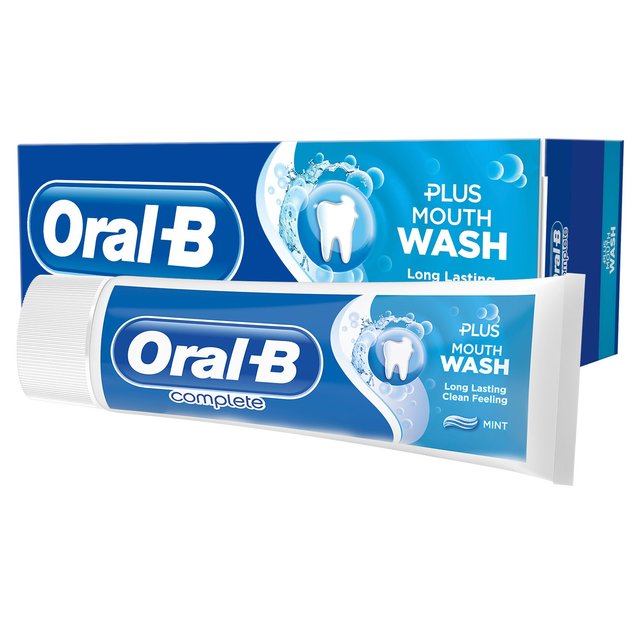 B oral b complet de dentifrice à menthe rafraîchissant et rince-bouche 75 ml