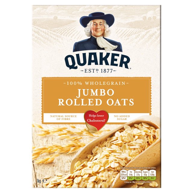 Quaker avoine jumbo roulé d'avoine en bouillie 1kg