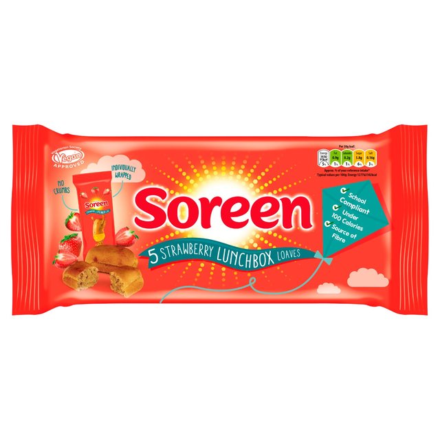 Soreen Lunchbox Loaves Strawberry 5 x 30g