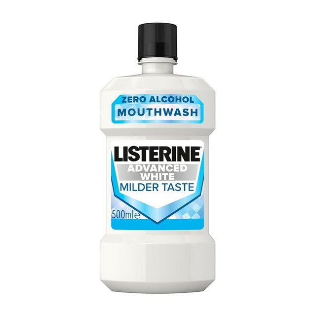 Listerine Advanced White Milder Taste Mouthwash 500ml