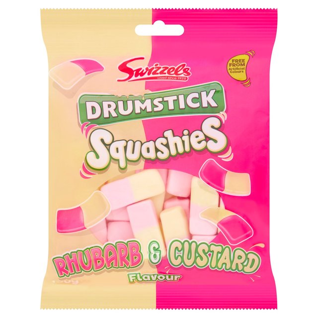 Swizzels Squashies Rhubarb & Custard 160G Rhubarb et Custard