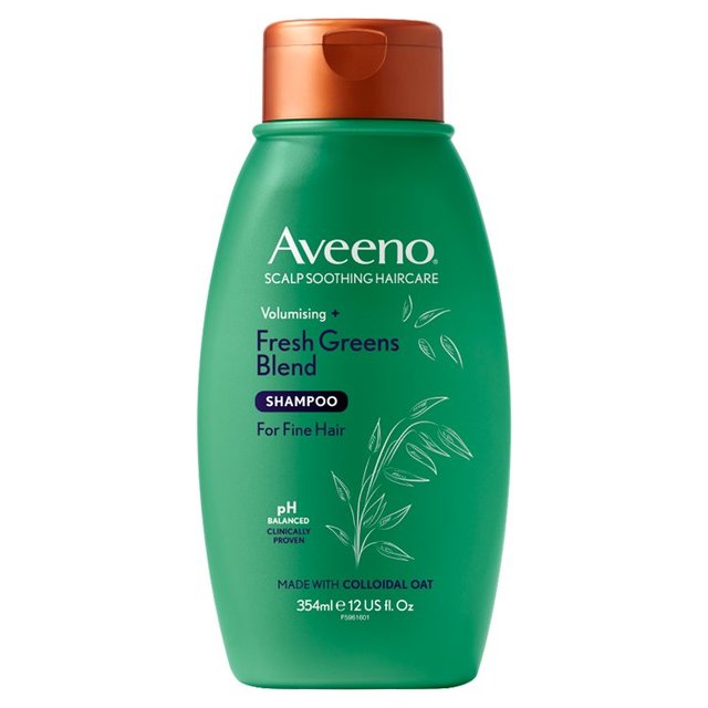 Aveeno Scalp Soothing Haircare Volumising Fresh Greens Blend Shampoo 354ml