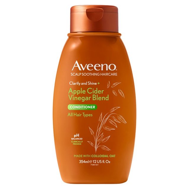 Aveeno -Kopfhaut beruhigen Klärung und Glanz Apfelessig Conditioner 354ml