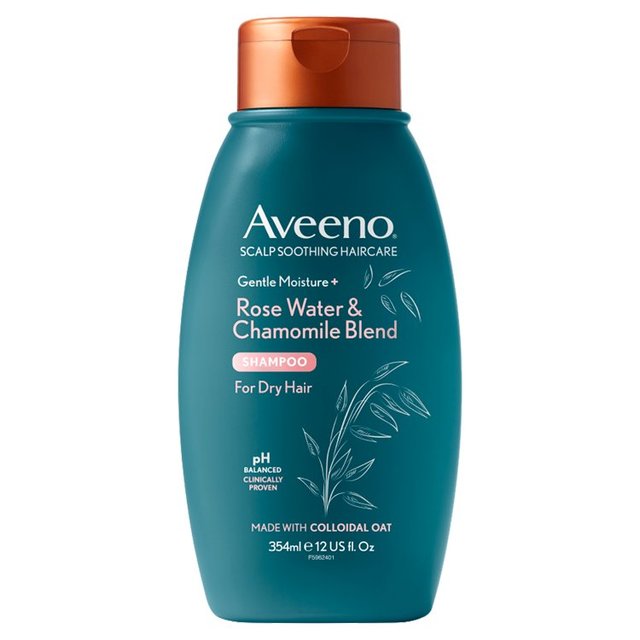 Aveeno cuero cabelludo calmante de humedad suave de agua de rosa y manzanilla champú 354ml