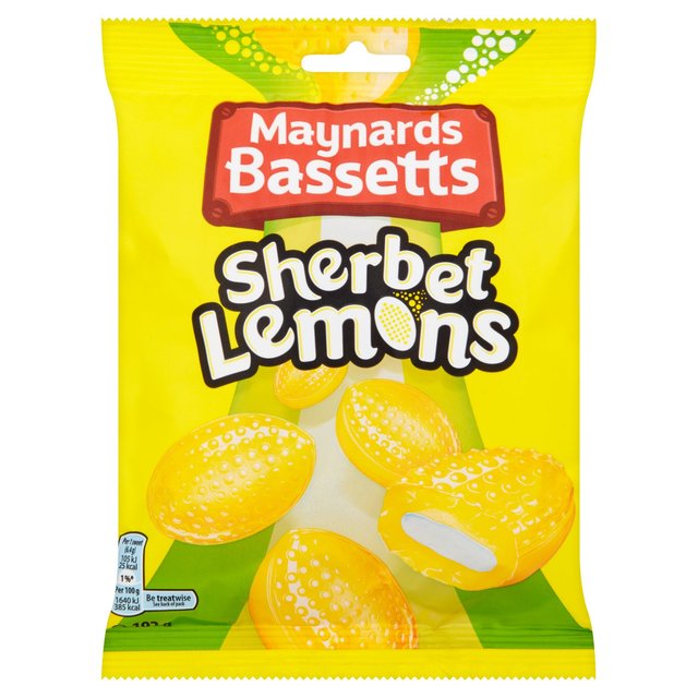 Maynards Bassetts Sherbet Lemons Sweets Bag 192G