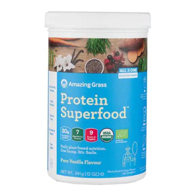 Erstaunliches Gras reines Vanillegeschmack Protein Superfood Pulver 341g