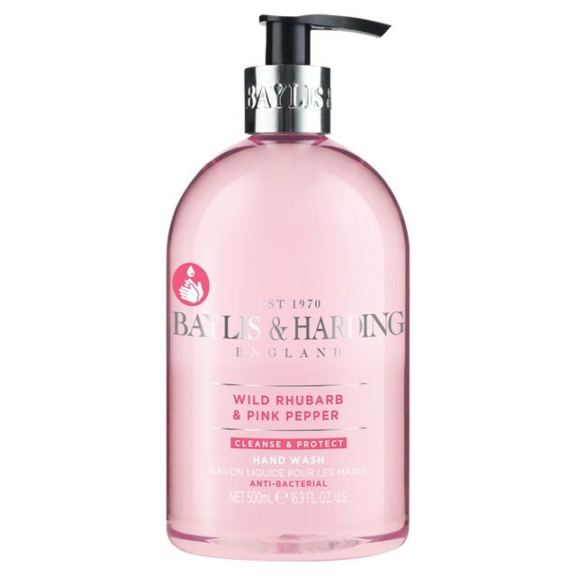 Baylis & Harding Ruibarbo salvaje y pimienta rosa Anti bacteria Wash 500ml