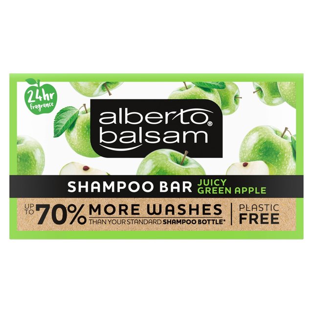 Alberto Balsam Juicy Green Apple Shampoo Bar 75G