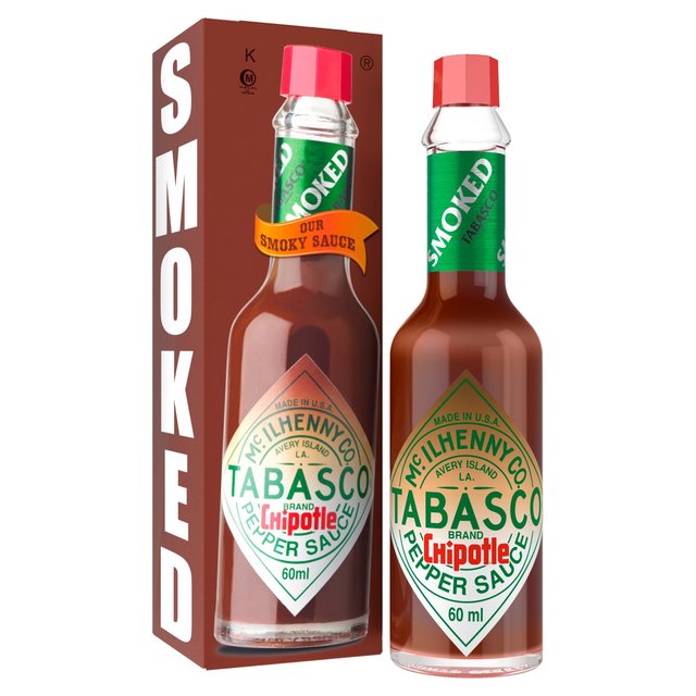 Salsa Tabasco Chipotle Jalapeños Rojos Ahumados 60ml 