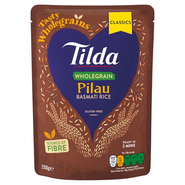 Tilda Microondas Arroz Pilau Basmati Integral 250g 