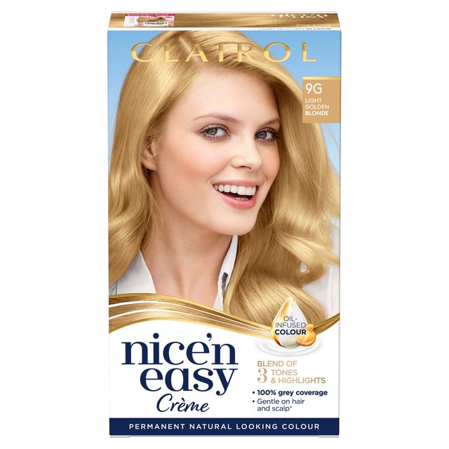 Clairol nice'n fácil cabello tinte 9g claro rubio dorado