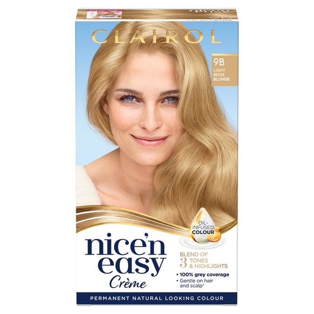 Clairol Nice'n Easy Hair Dye 9B Light Beige Blonde