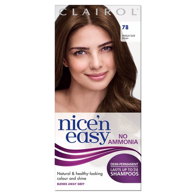 Clairol nice'n easy no ammoniac coiffing teinture moyen brun doré moyen